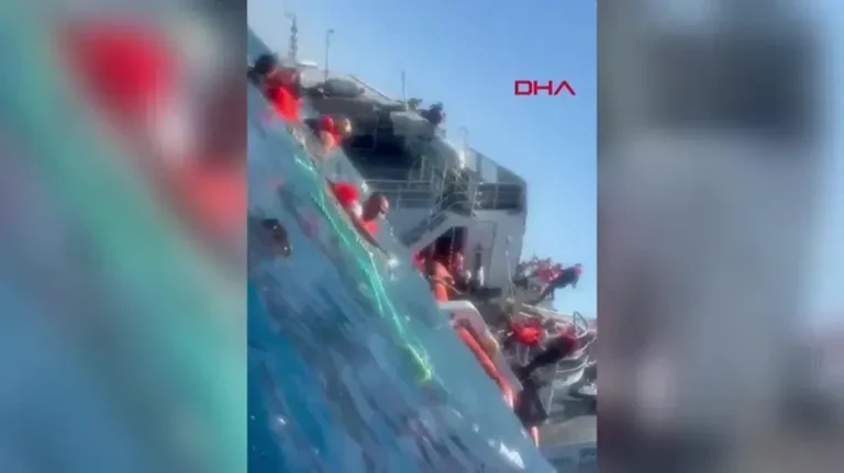 Girne açıklarında alabora olan geminin sürükleyici videoları kazanın boyutlarını gösterdi