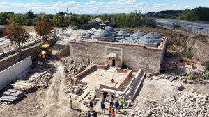 Edirne’de 600 yıllık Gazi Mihal Hamamı aslına uygun şekilde restore ediliyor
