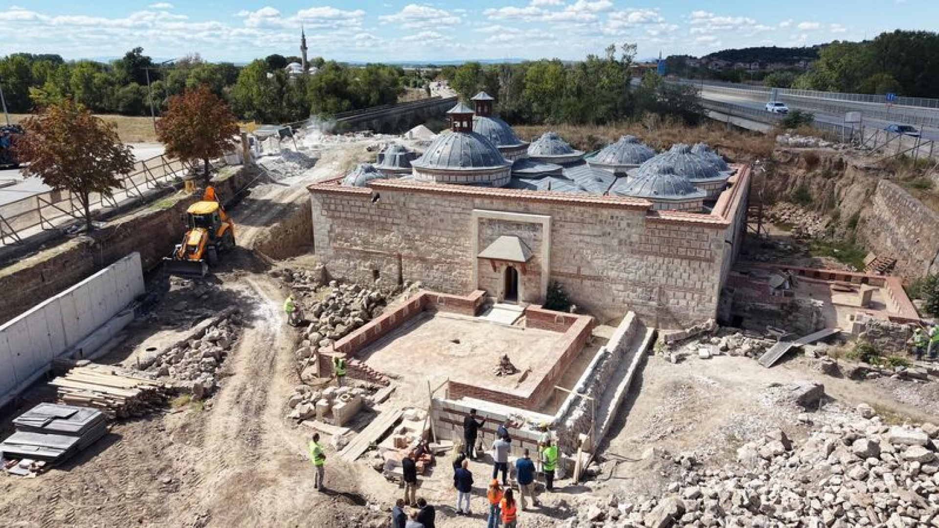 Edirne’de 600 yıllık Gazi Mihal Hamamı aslına uygun şekilde restore ediliyor