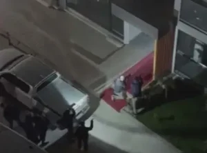 Amasya’da siteye giren yaban domuzuna güvenlik ekipleri müdahale etti