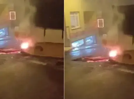Beyoğlu Sütlüce Mahallesi’nde elektrik kabloları yağmur sonrası alev aldı