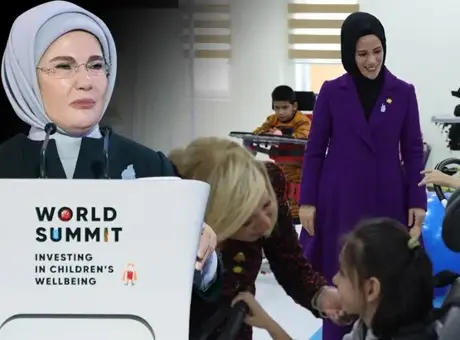 Emine Erdoğan Semerkant’ta özel gereksinimli çocuklar için yeni eğitim merkezi açtı