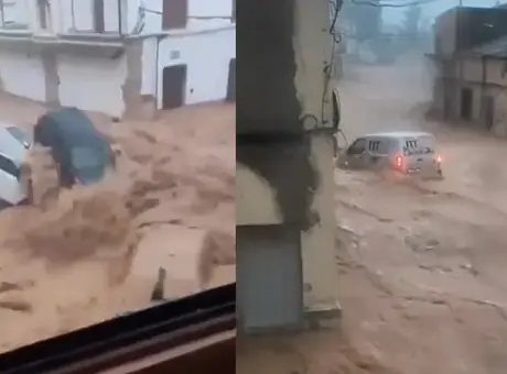 İspanya’da şiddetli yağışlar sel felaketine dönüştü, yüzlerce kişi tahliye edildi