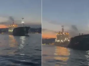 İstanbul Boğazı’nda kimyasal yüklü gemi makine arızasıyla tehlike yarattı