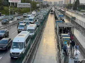İstanbul’da iş çıkış saatinde trafik yoğunluğu yüzde 89’u buldu
