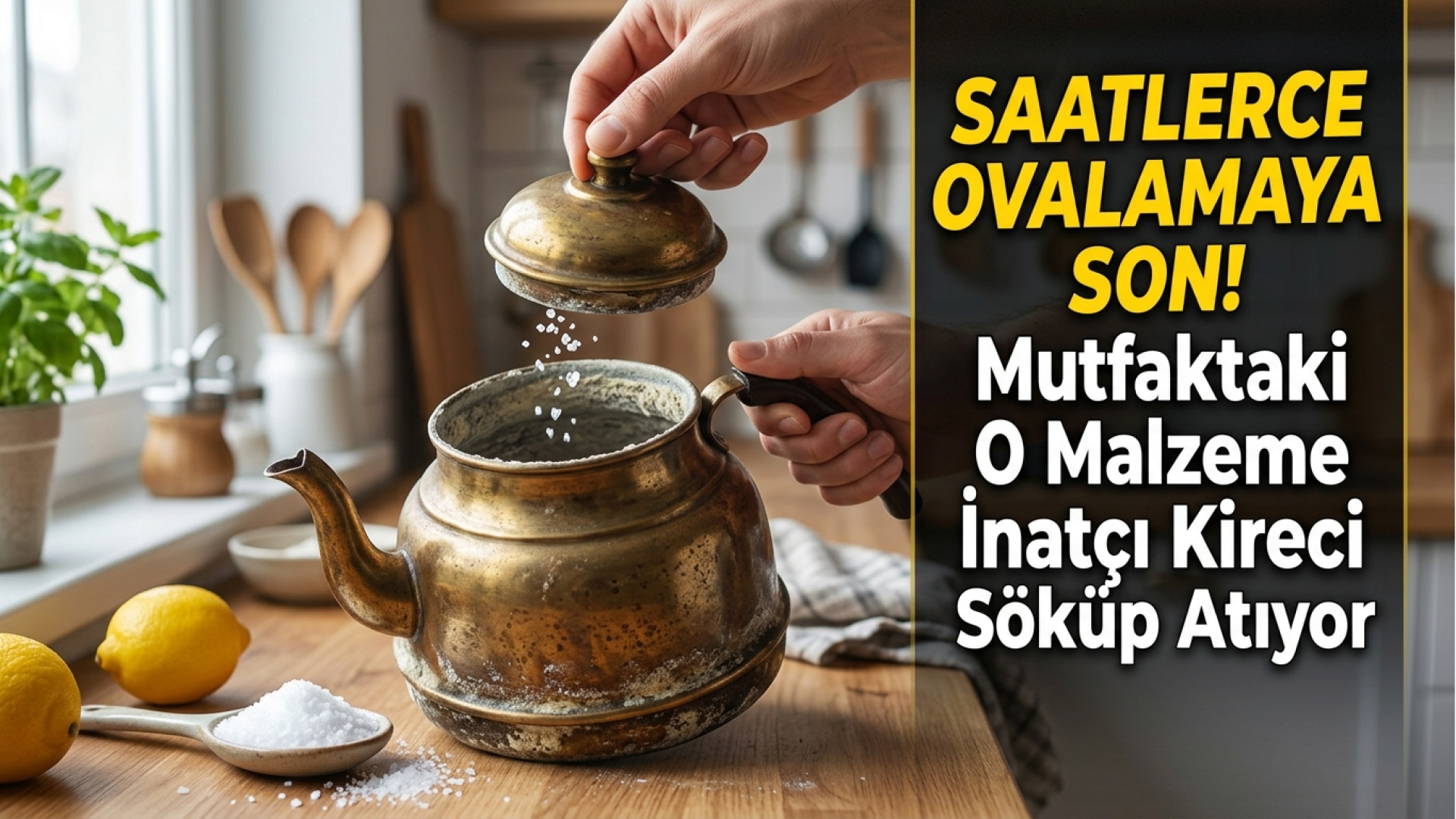 Mutfakta elinizin altındaki bu malzeme ile kireç sorununa pratik çözüm