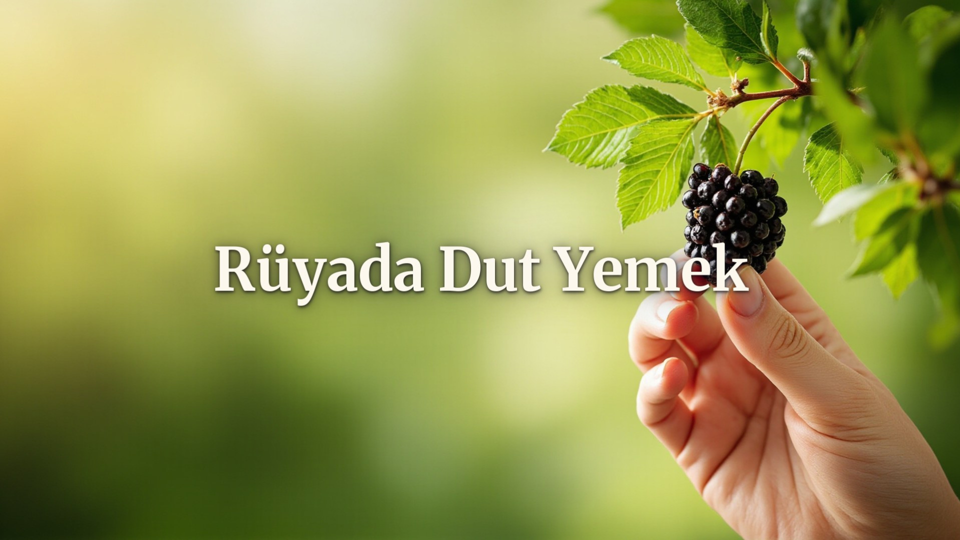 Rüyada dut yemek farklı renklerde ve durumlarda ne ifade ediyor